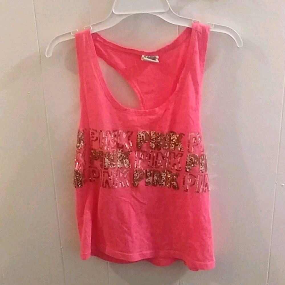 Pink victoria secret tank top
